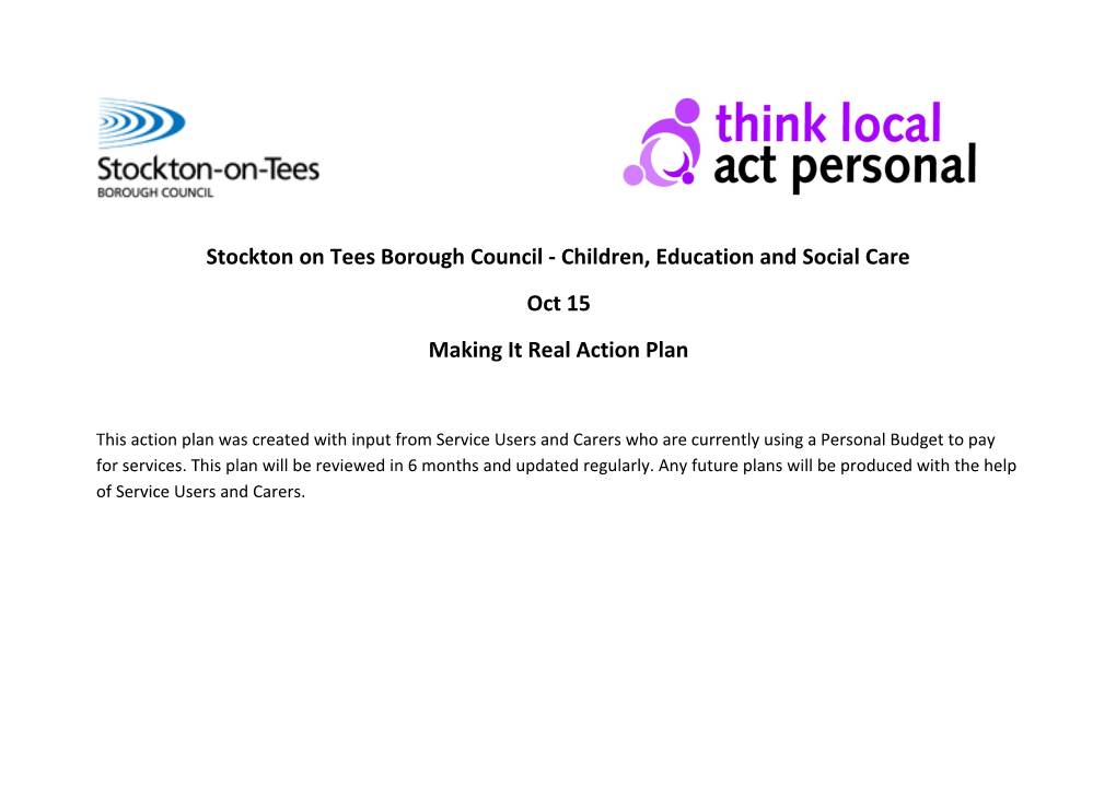 Stockton on Tees Borough Council - Children, Education and Social Care