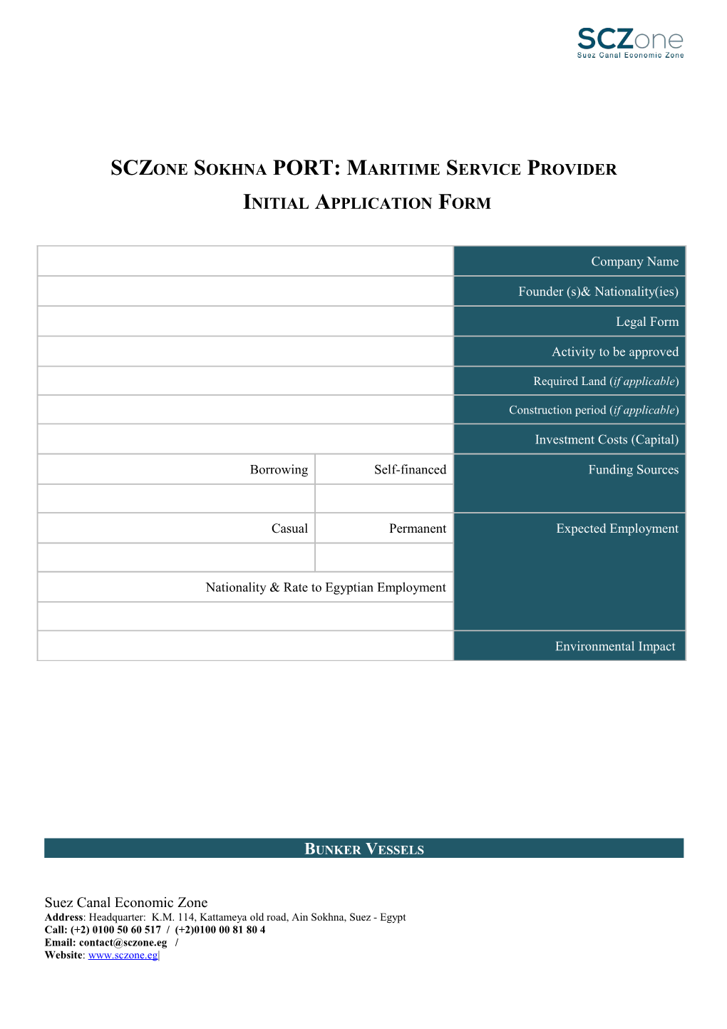 Sczone Sokhna PORT:Maritime Service Provider