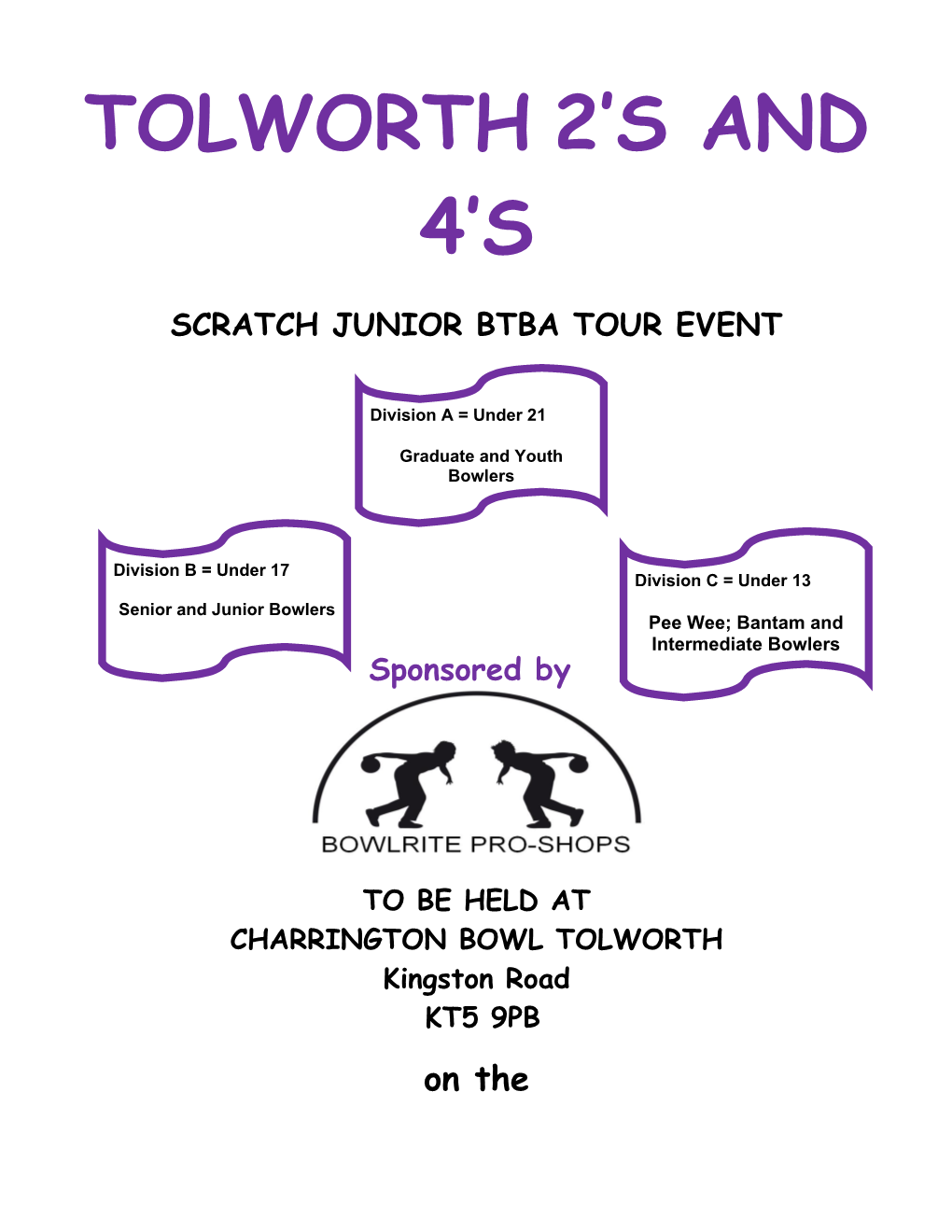 Scratch Junior Btba Tour Event