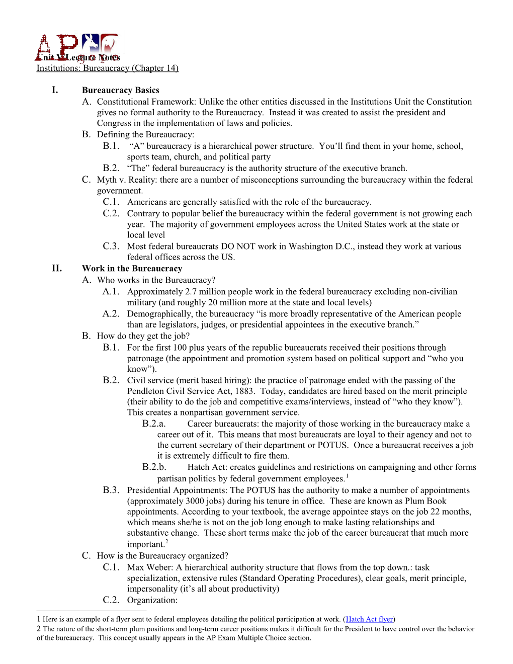 Unit V Lecture Notes