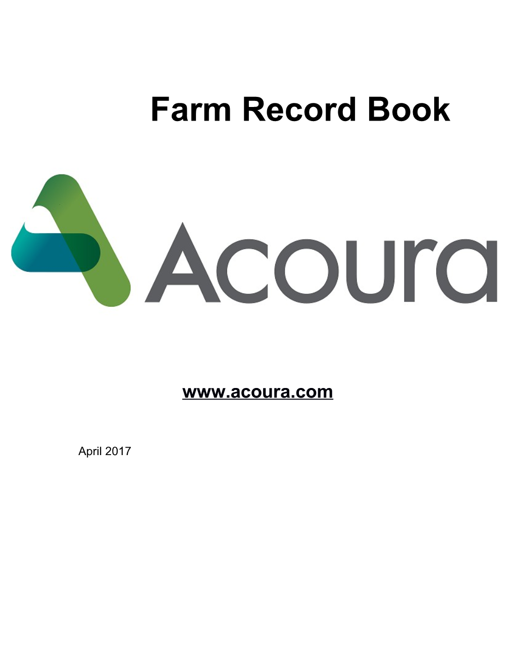 Farm Recordbook