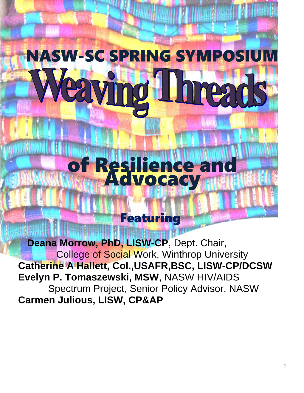 Nasw-Sc Spring Symposium