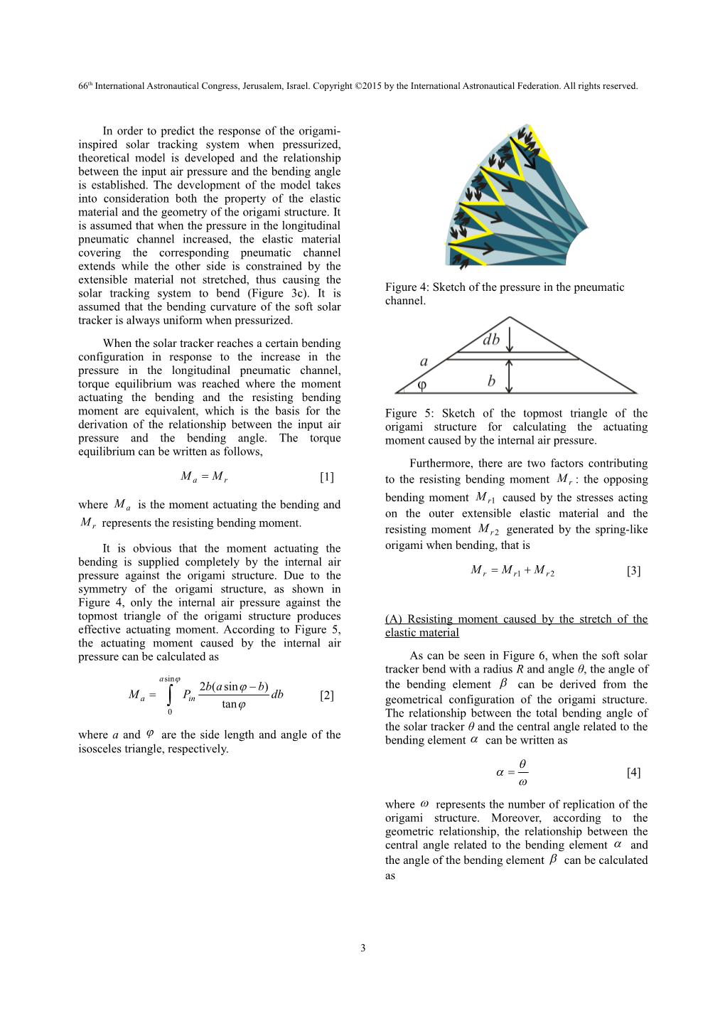 Structure Design and Modelling of an Origami-Inspired Pneumatic Solar Tracking System For