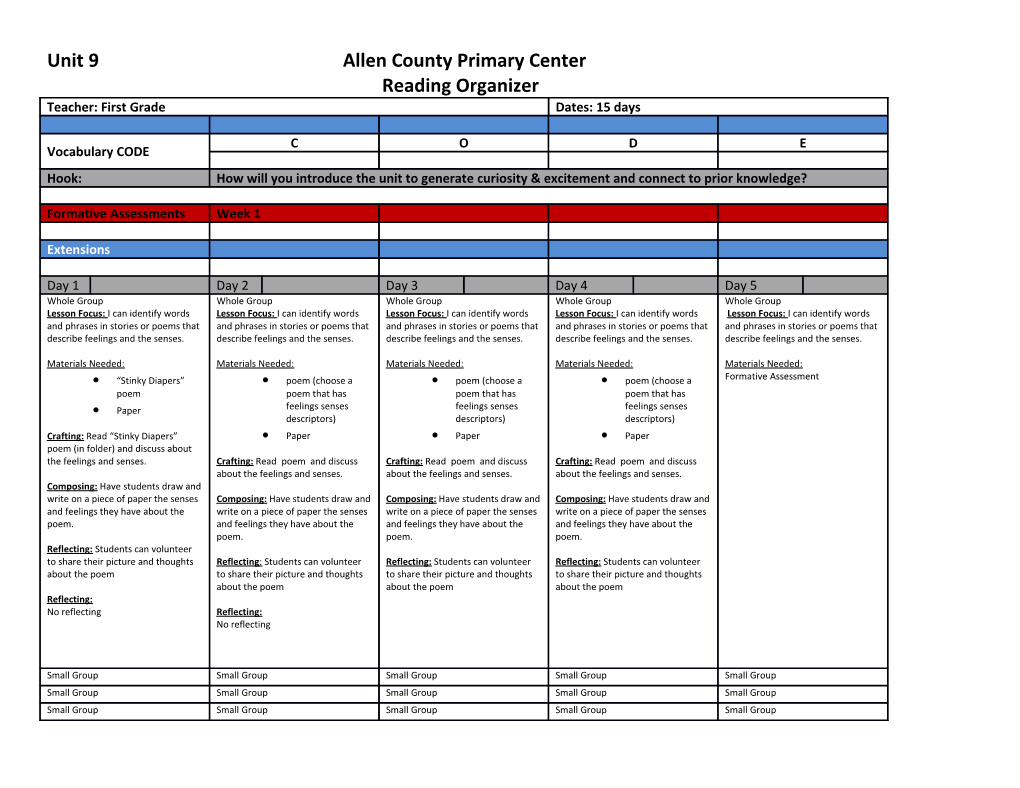 Unit 9 Allencountyprimarycenter