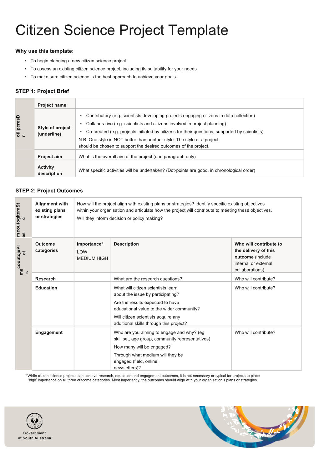 Citizen Science Project Template