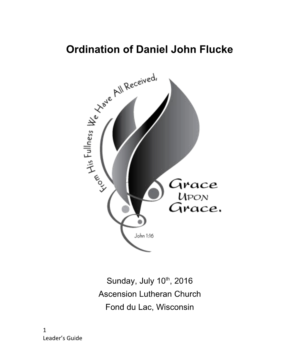 Ordination of Daniel John Flucke