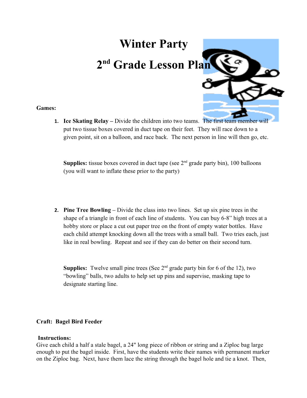 2Nd Grade Lesson Plan