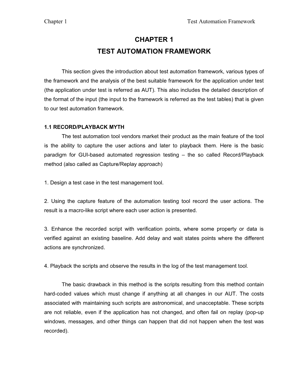 Test Automation Framework