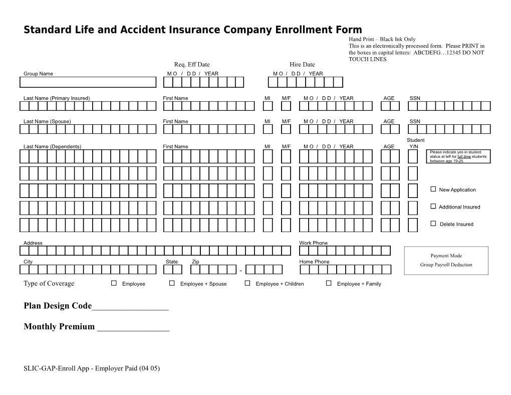 America First Insurance Company Enrollment Form