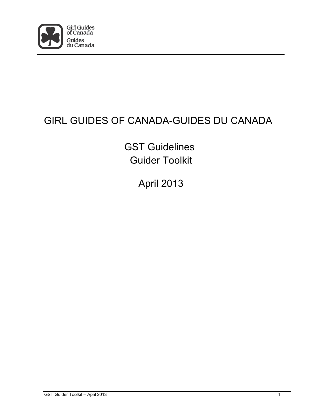 Girl Guidesof Canada-Guidesdu Canada