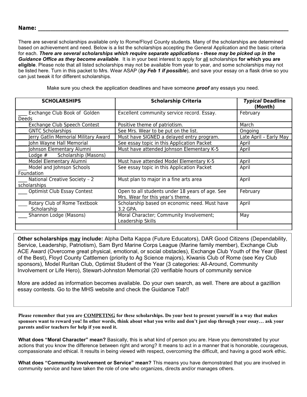 Make Sure You Check the Application Deadlines and Have Someone Proof Any Essays You Need