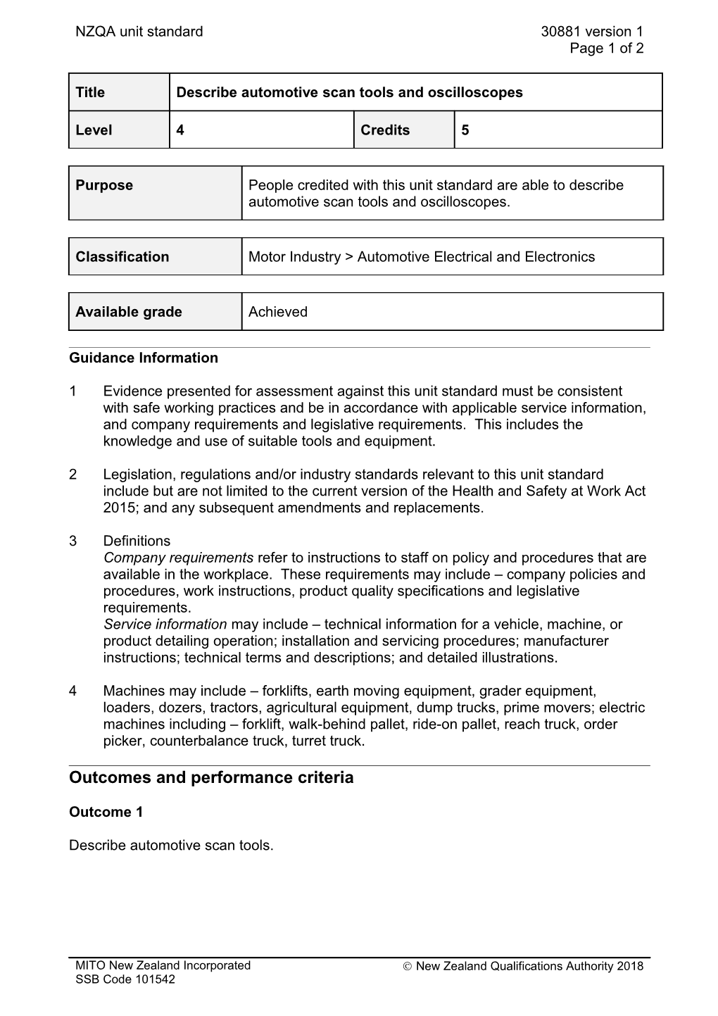 30881 Describe Automotive Scan Tools and Oscilloscopes