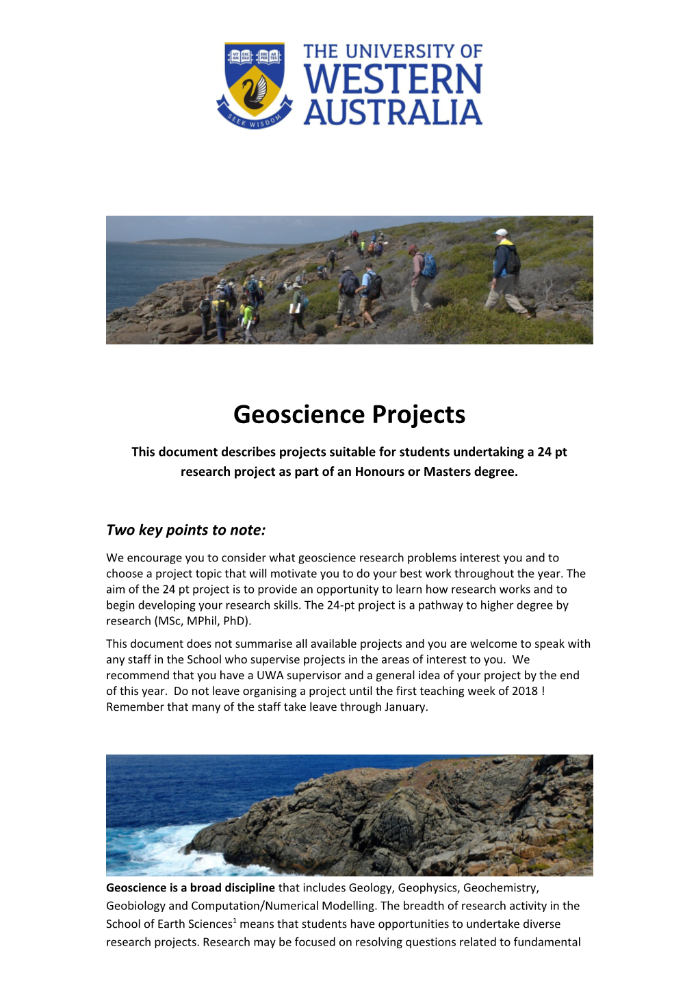 Geoscience Projects