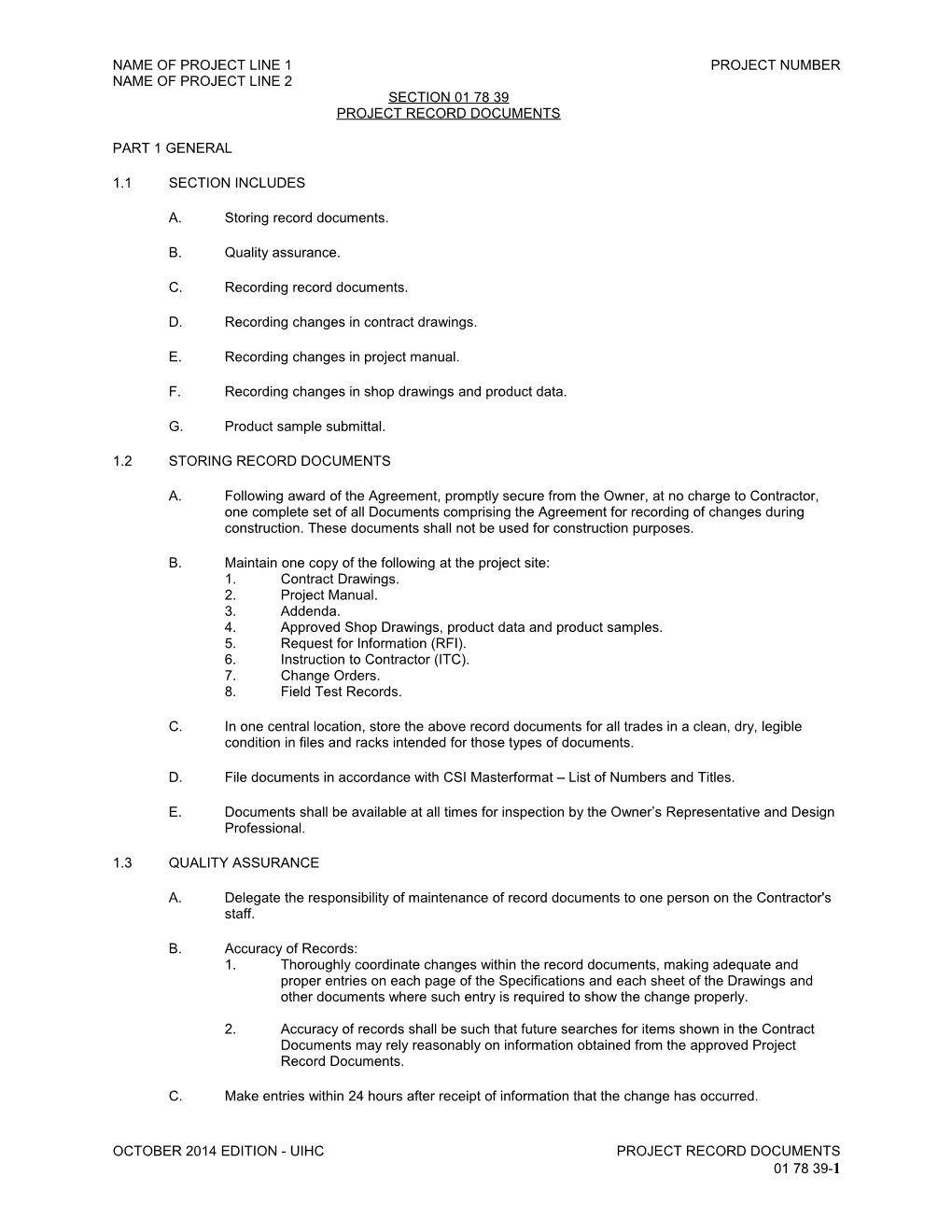 Name of Project Line 1Project Number