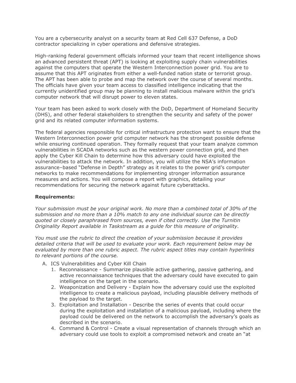 A.ICS Vulnerabilities and Cyber Kill Chain