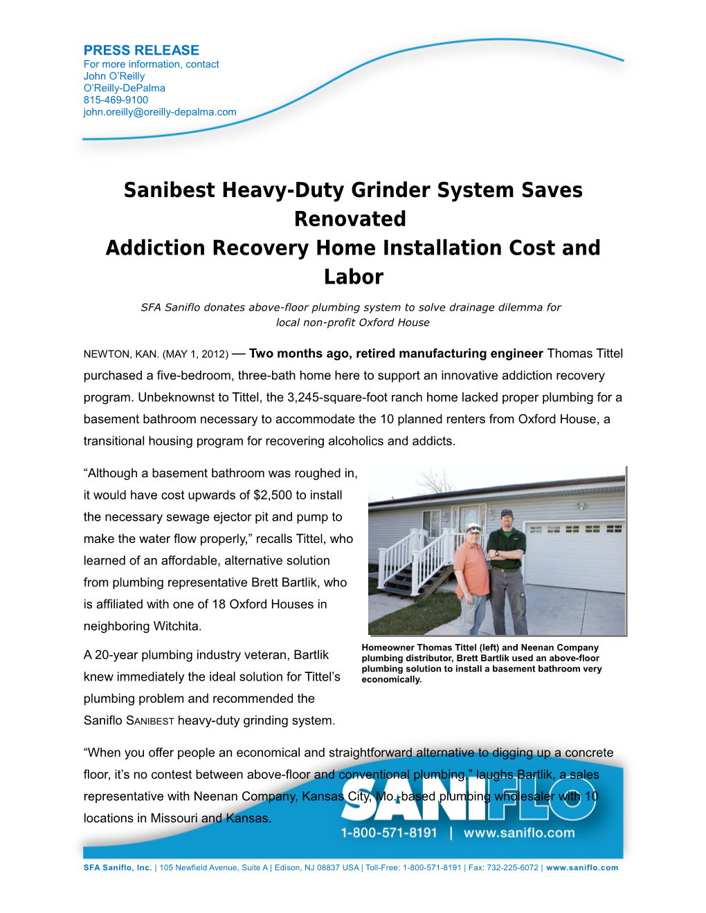 Sanibest Heavy-Duty Grinder System Saves Renovated