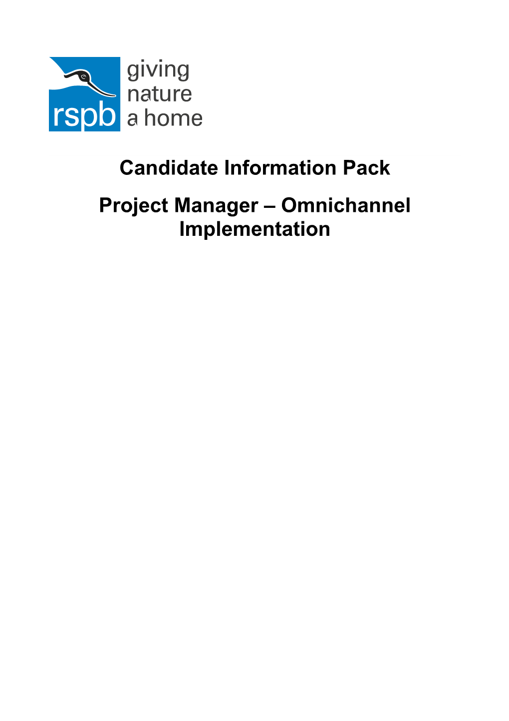 Project Manager Omnichannel Implementation