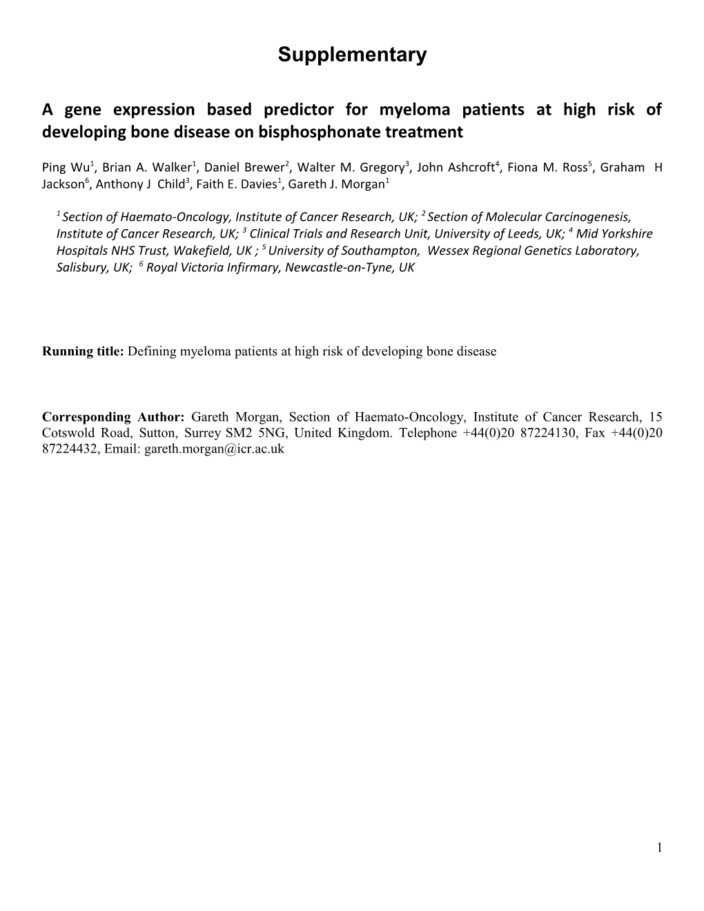 Cell Selection and Gene Expression Profiling