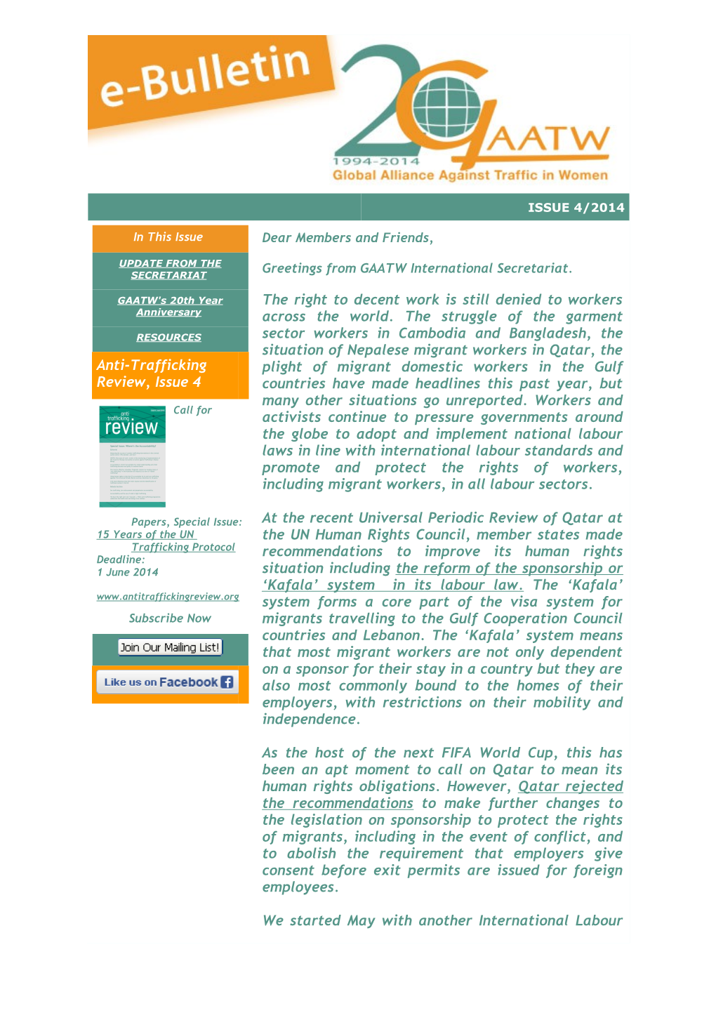 Call for Papers, Special Issue