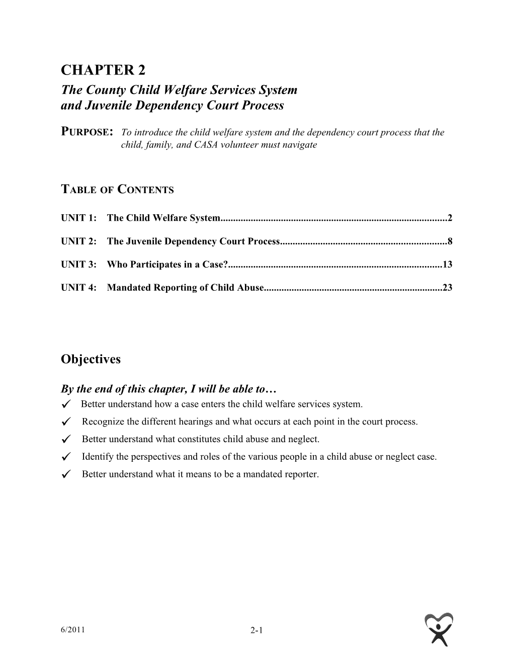 Thecountychild Welfare Services System Andjuveniledependency Court Process