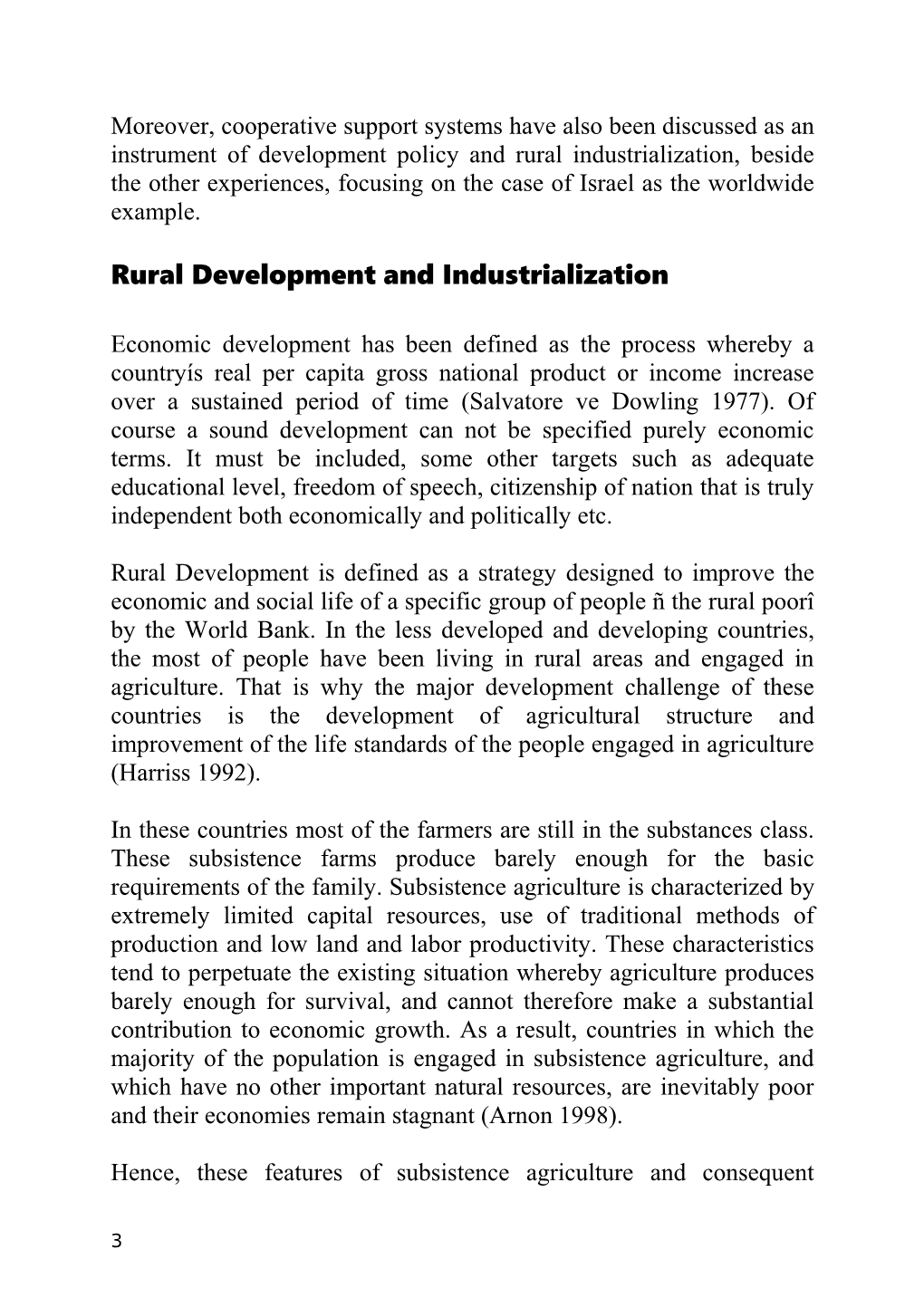 Cooperative Support Systems for Rural Industrialization