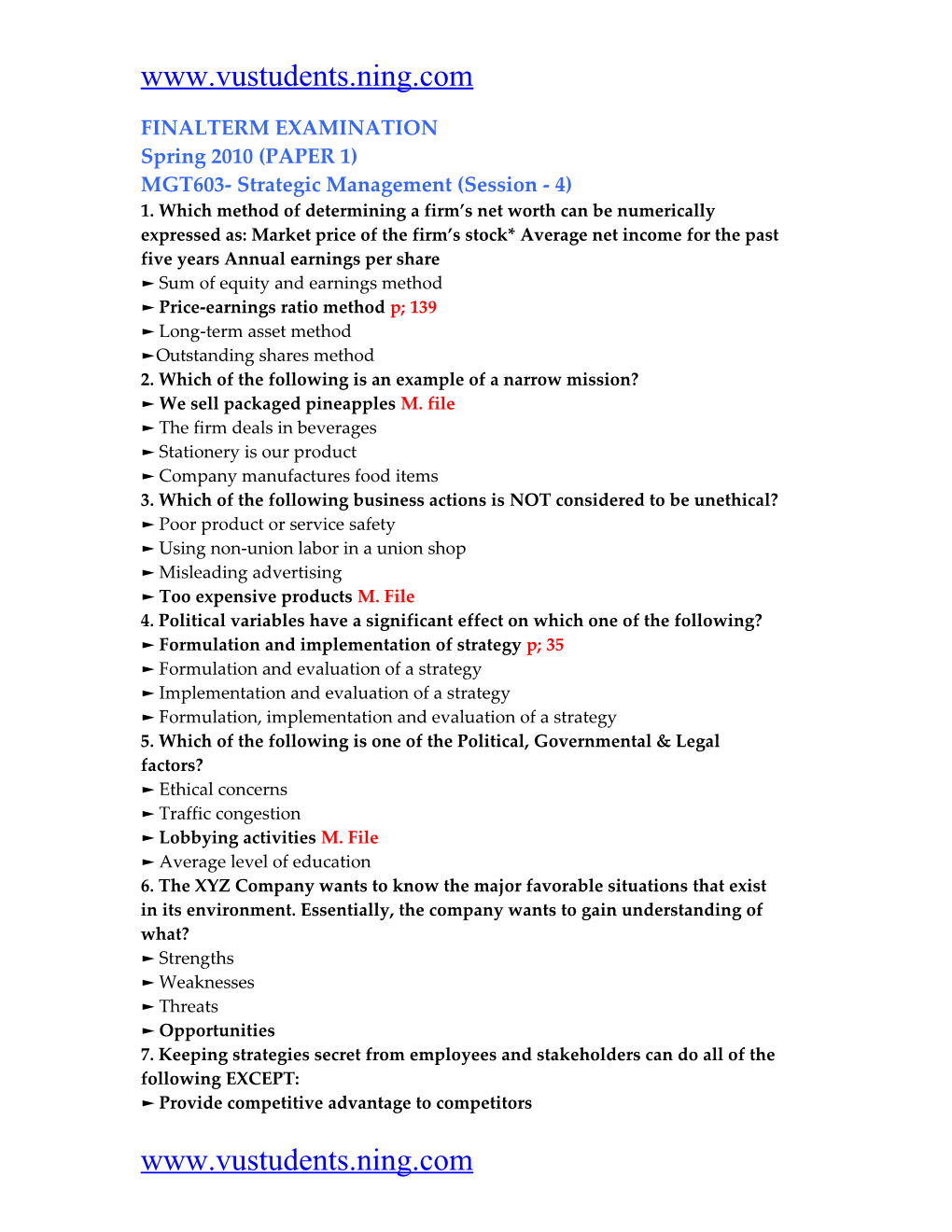 1. Which Method of Determining a Firm S Net Worth Can Be Numerically