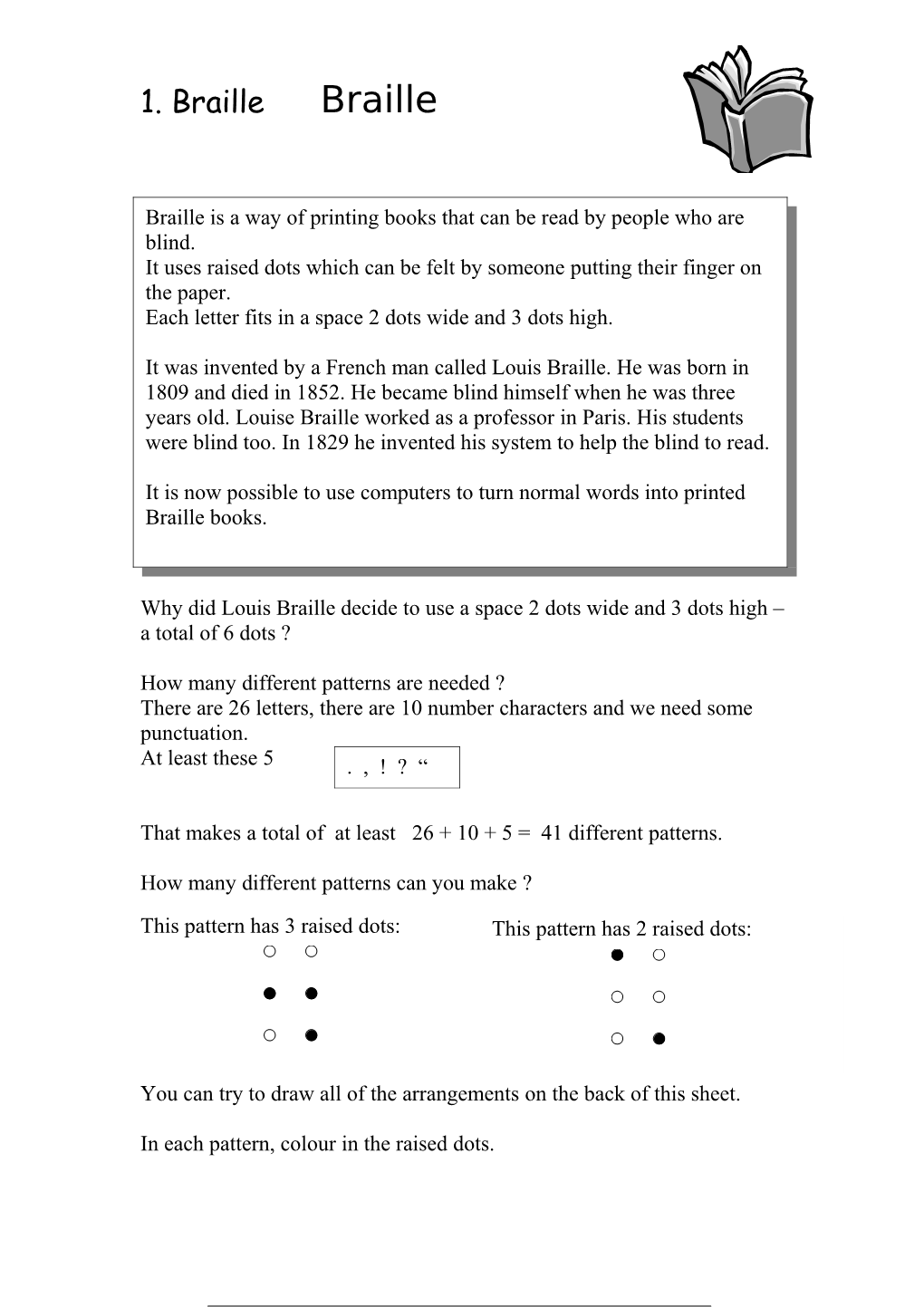 1. Braille Braille