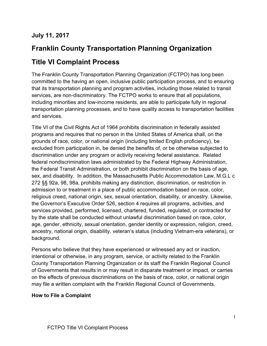 Franklincounty Transportation Planning Organization