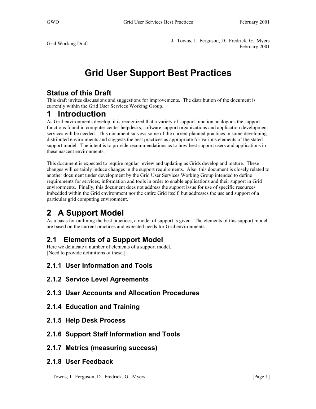 Support Model Best Practices