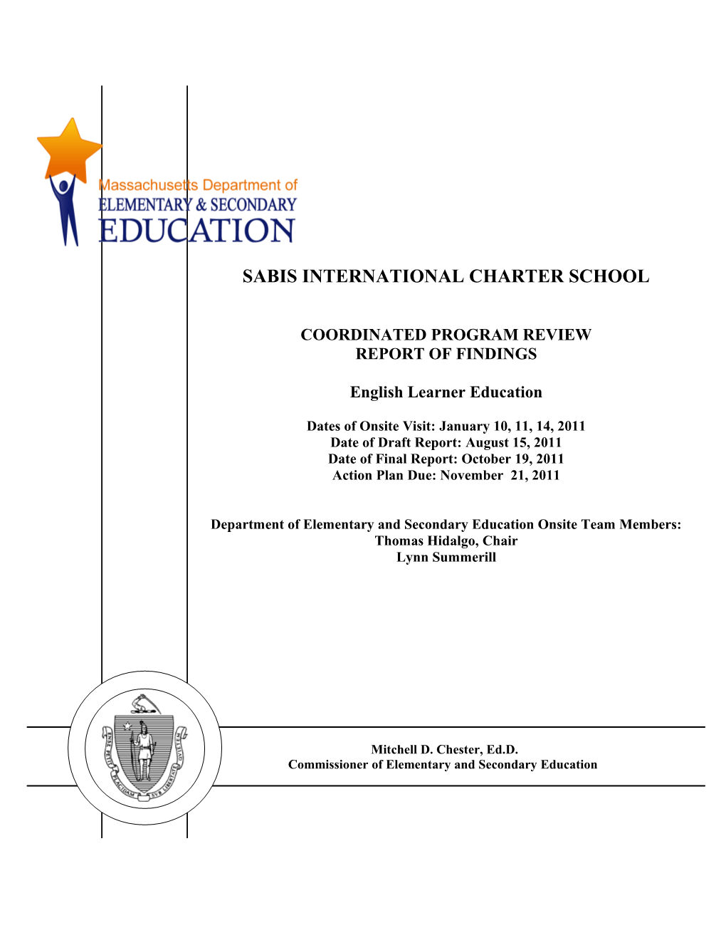 ELL CPR Report Sabis International Charter 2011