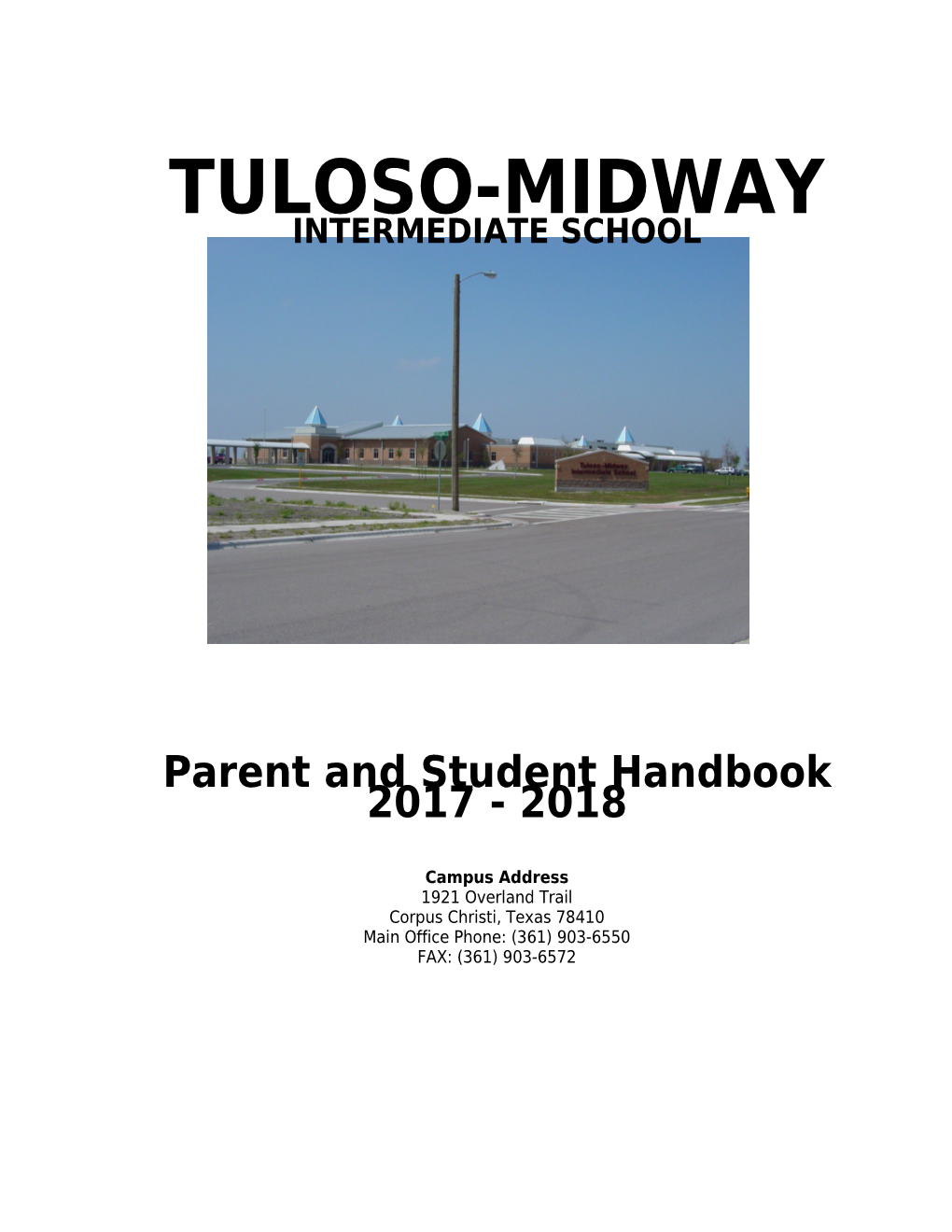 Model Student Handbook