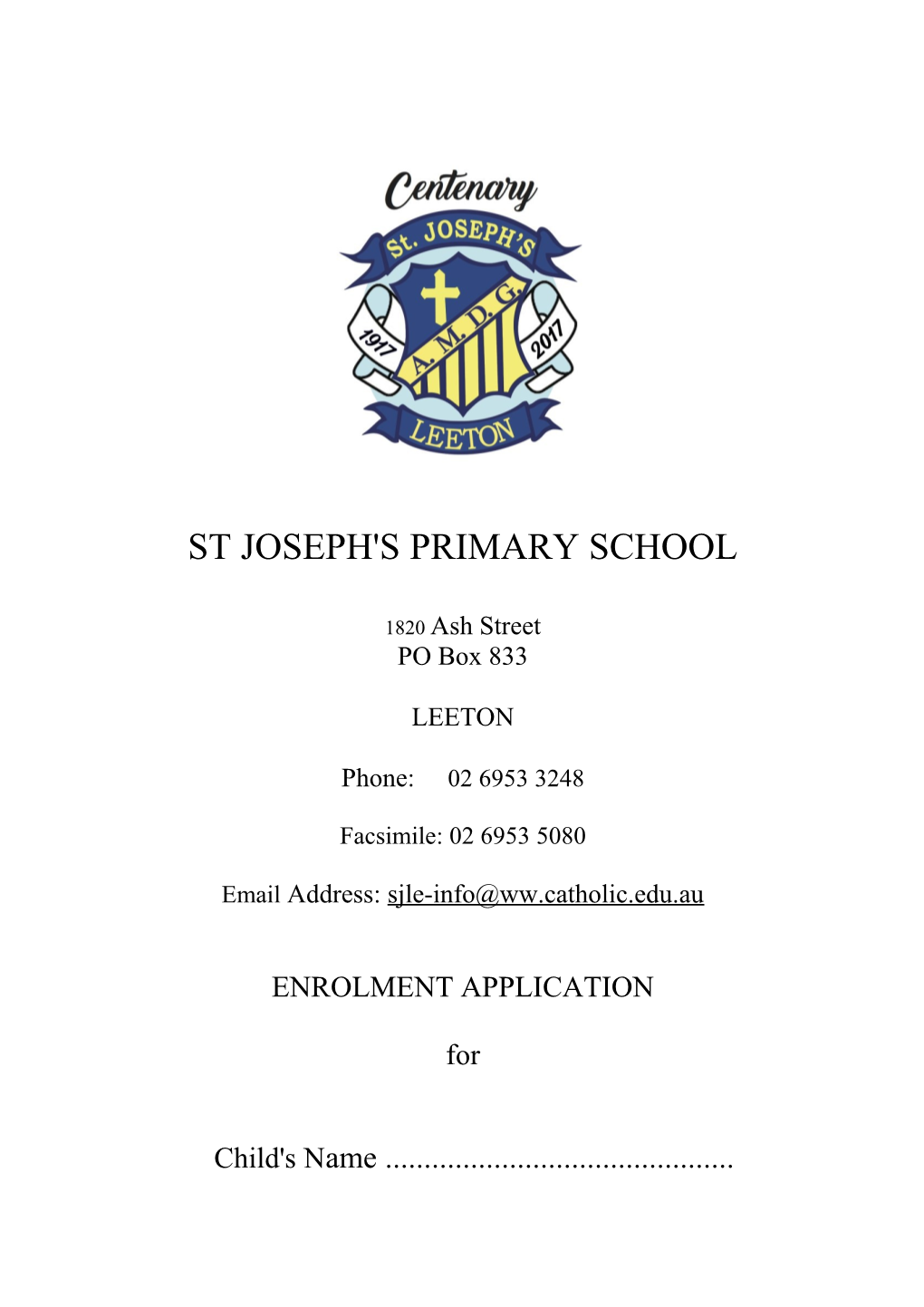 St Joseph's Primary School