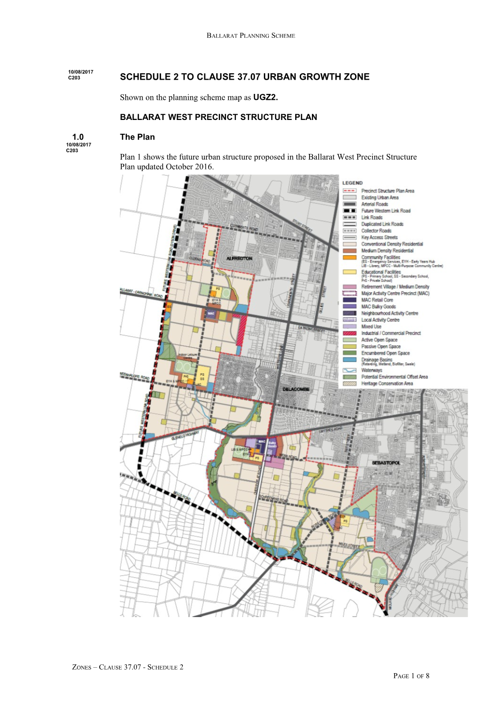 Shown on the Planning Scheme Map As UGZ2
