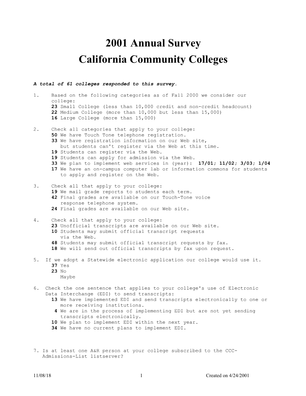 The California Association of Community College Registrars and Admissions Officers (CACCRAO)