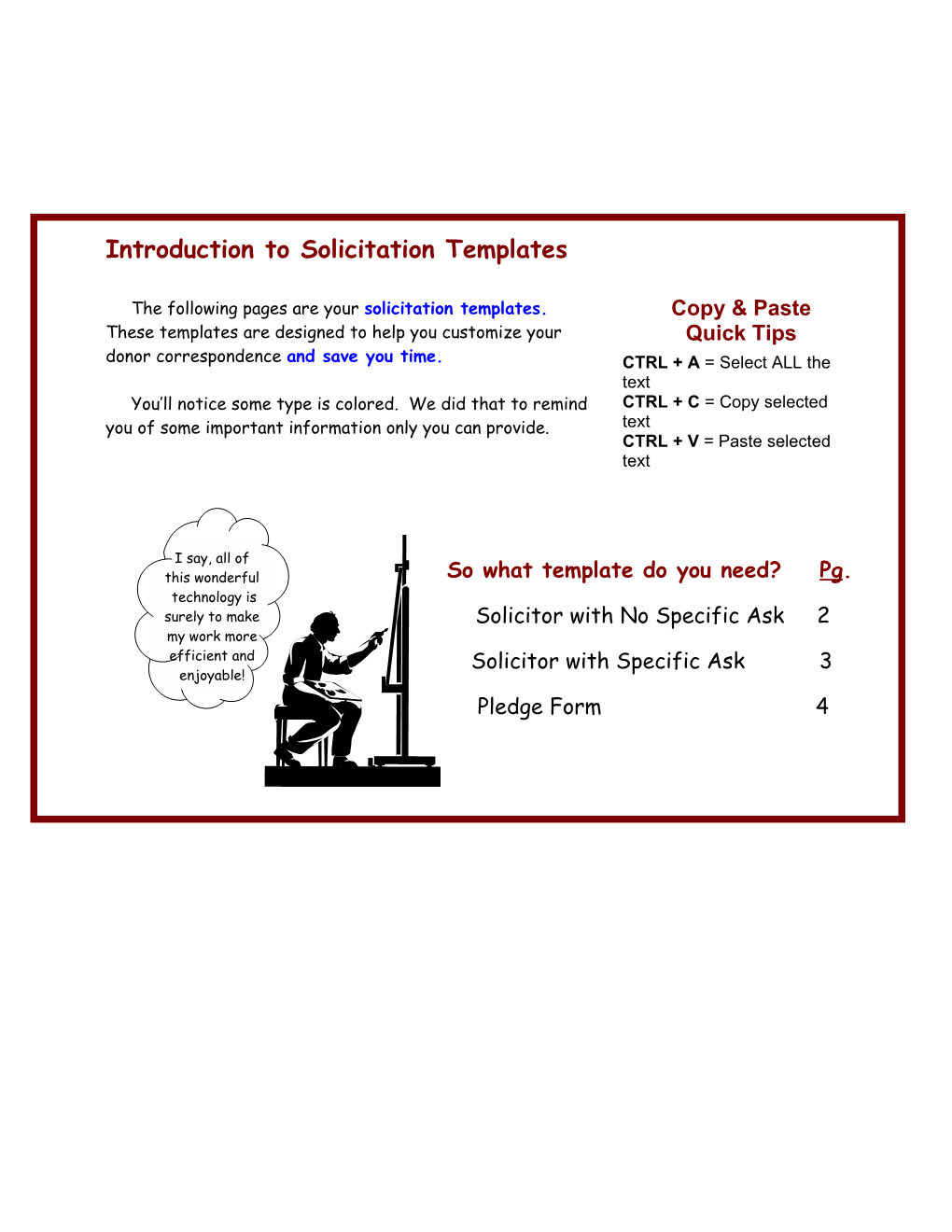 Introduction to Solicitation Templates