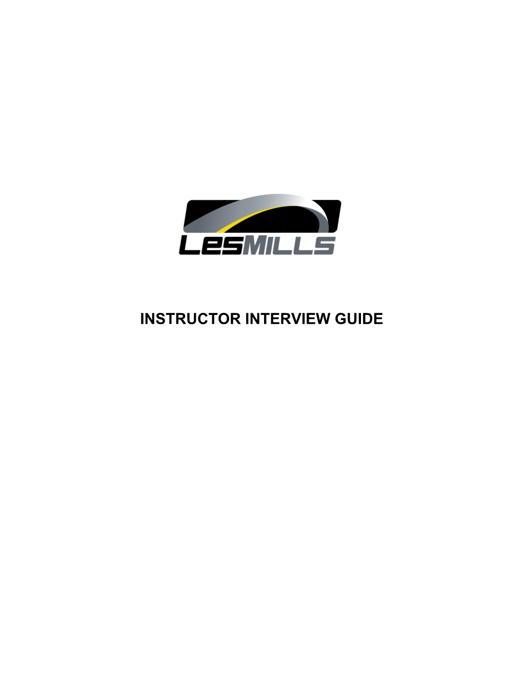Les Mills Instructor Interview Guide