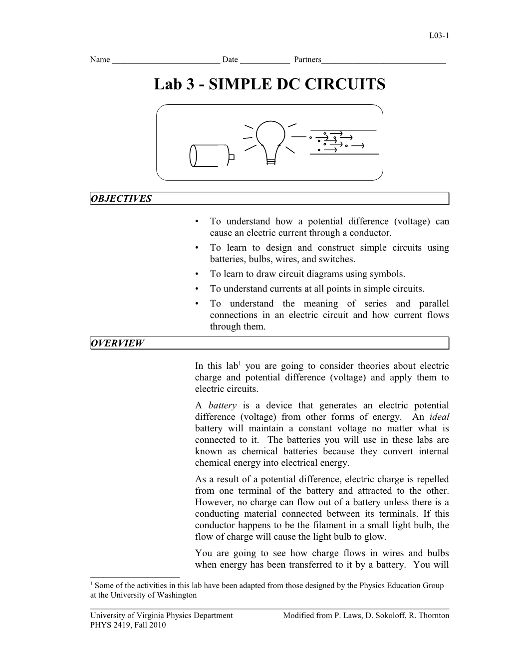 Simple DC Circuits