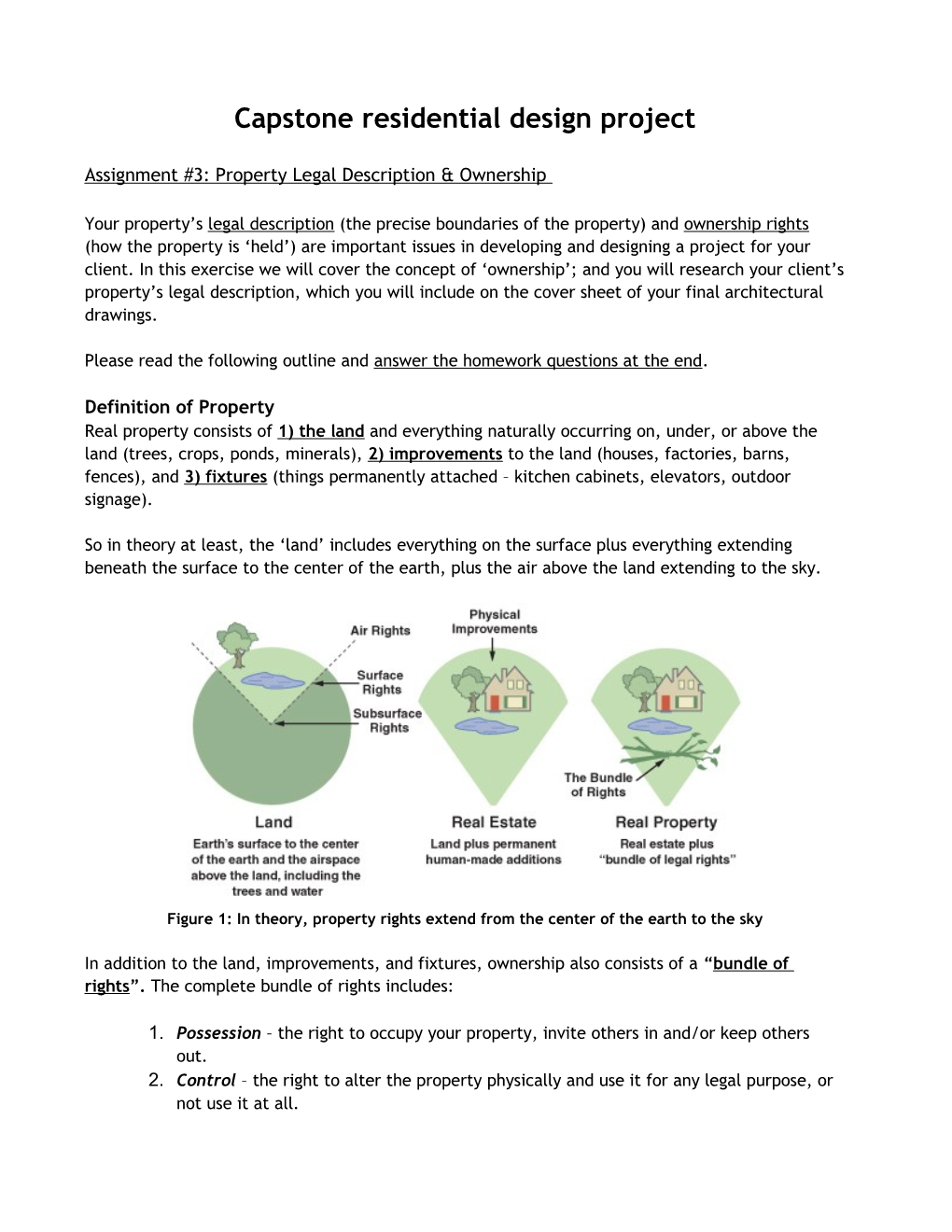 Capstone Residential Design Project