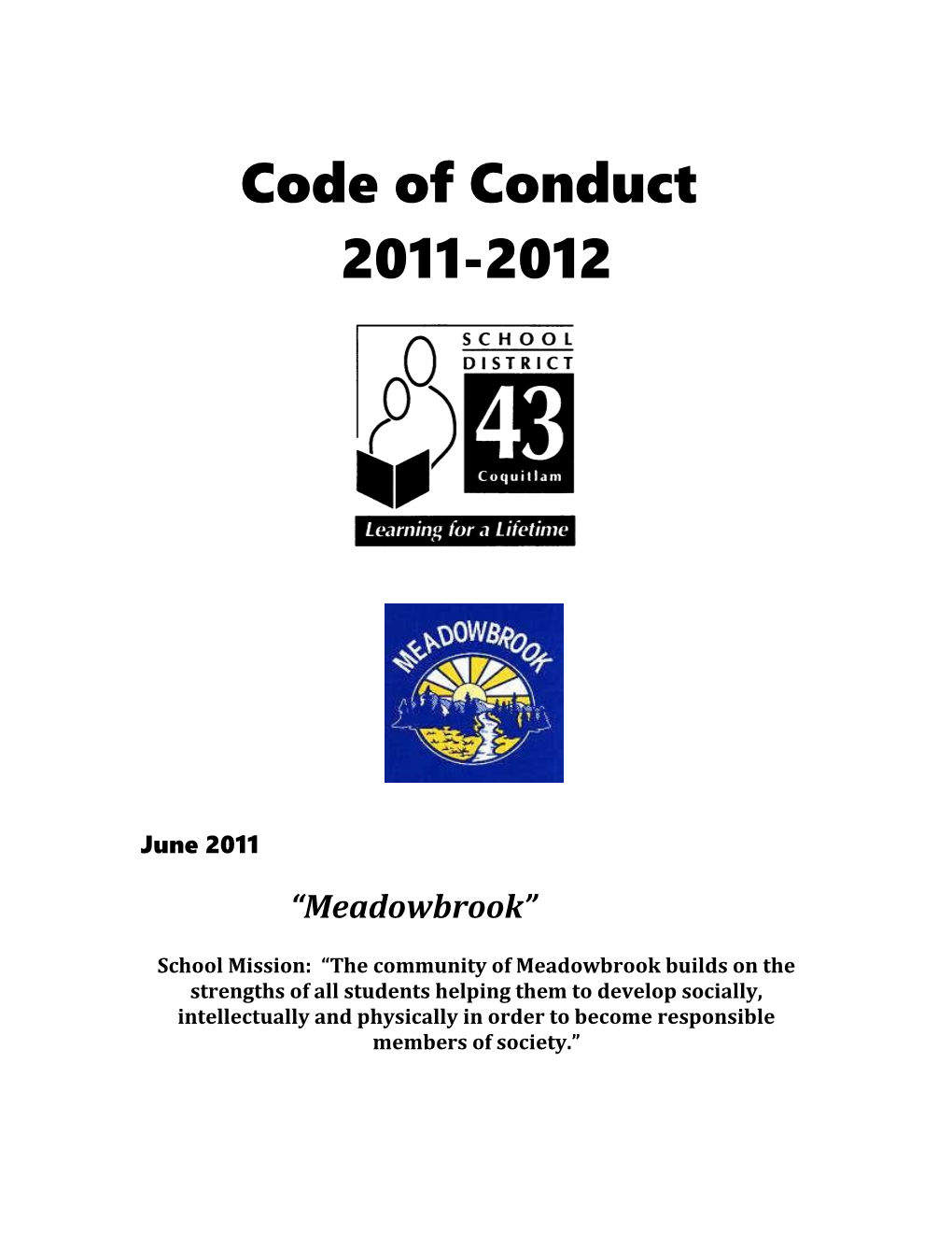 Meadowbrook Code of Conduct