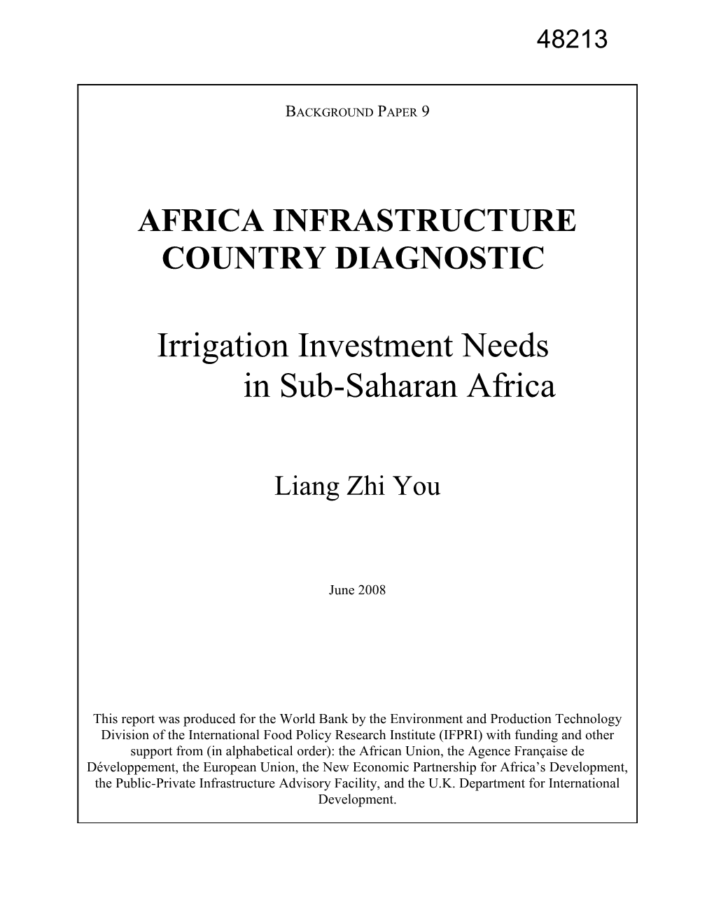 Feasibility and Potential Payoff of Irrigation in Africa