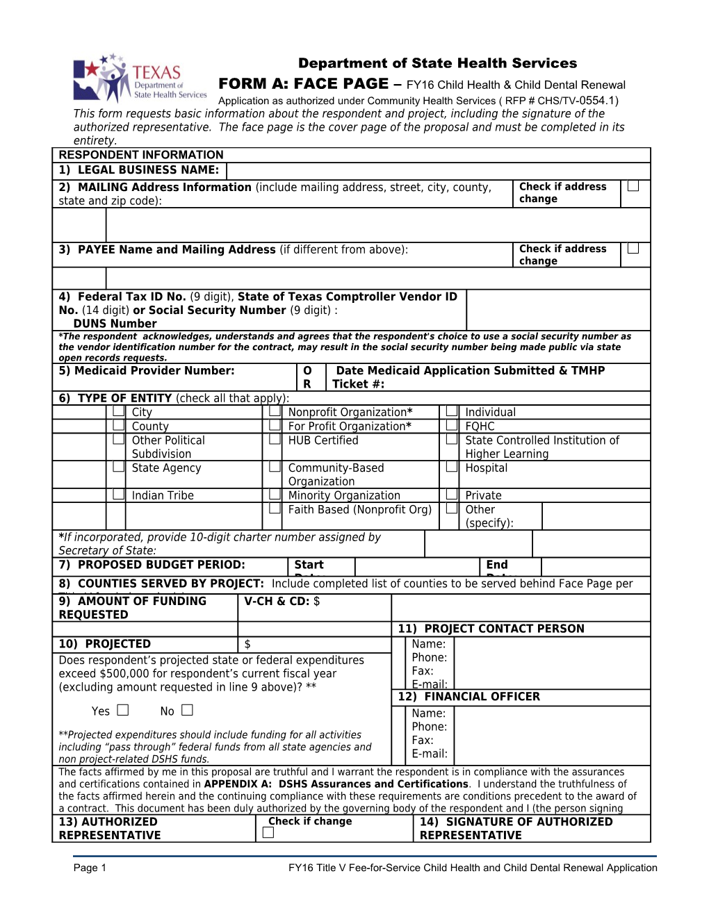 Final FY16 Title V CH-D Renewal Application 6.8.15