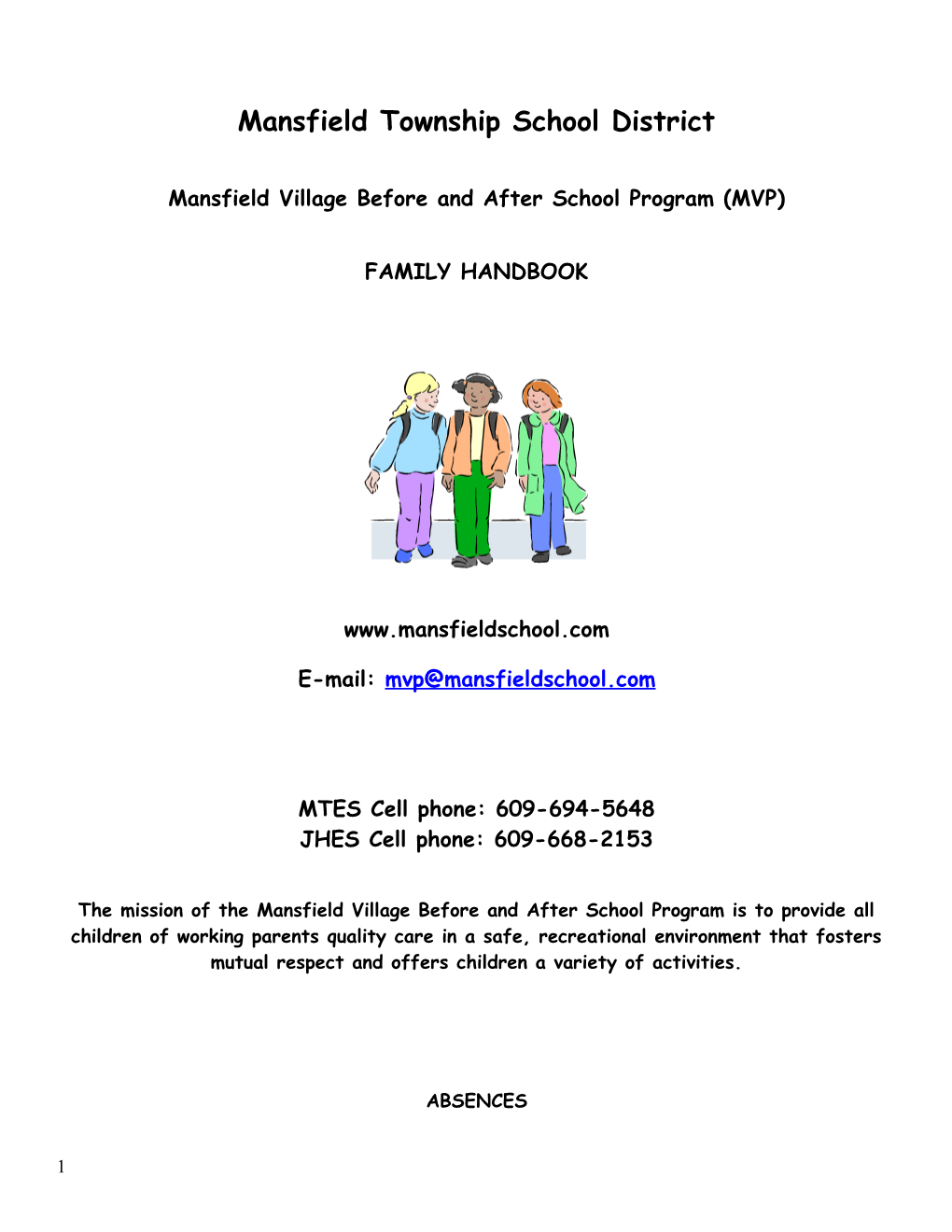 Mansfield Village Before and After School Program (MVP)