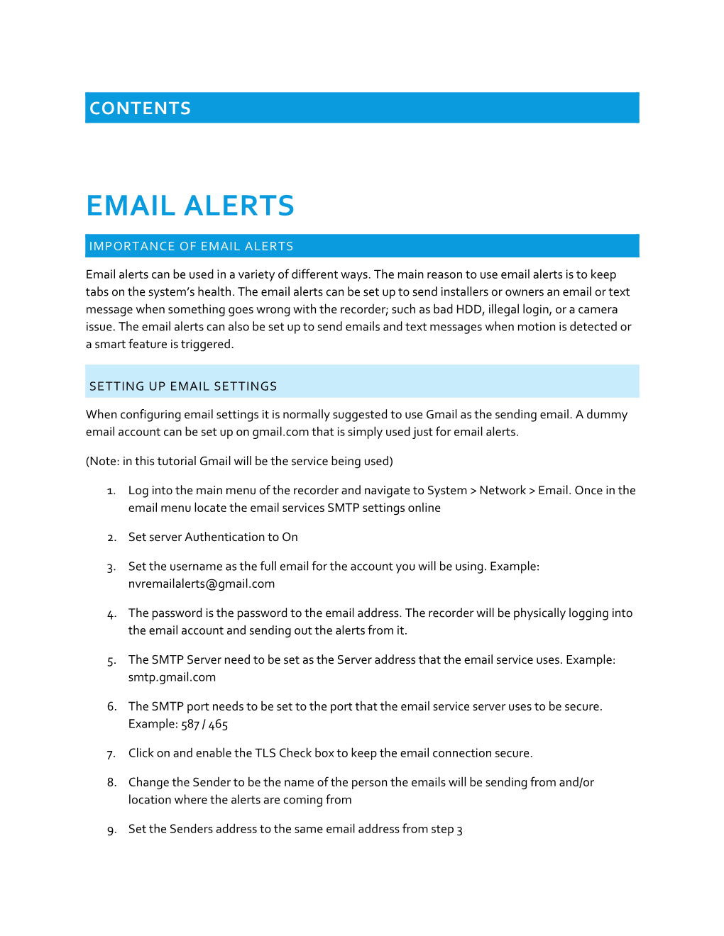 Importance of Email Alerts