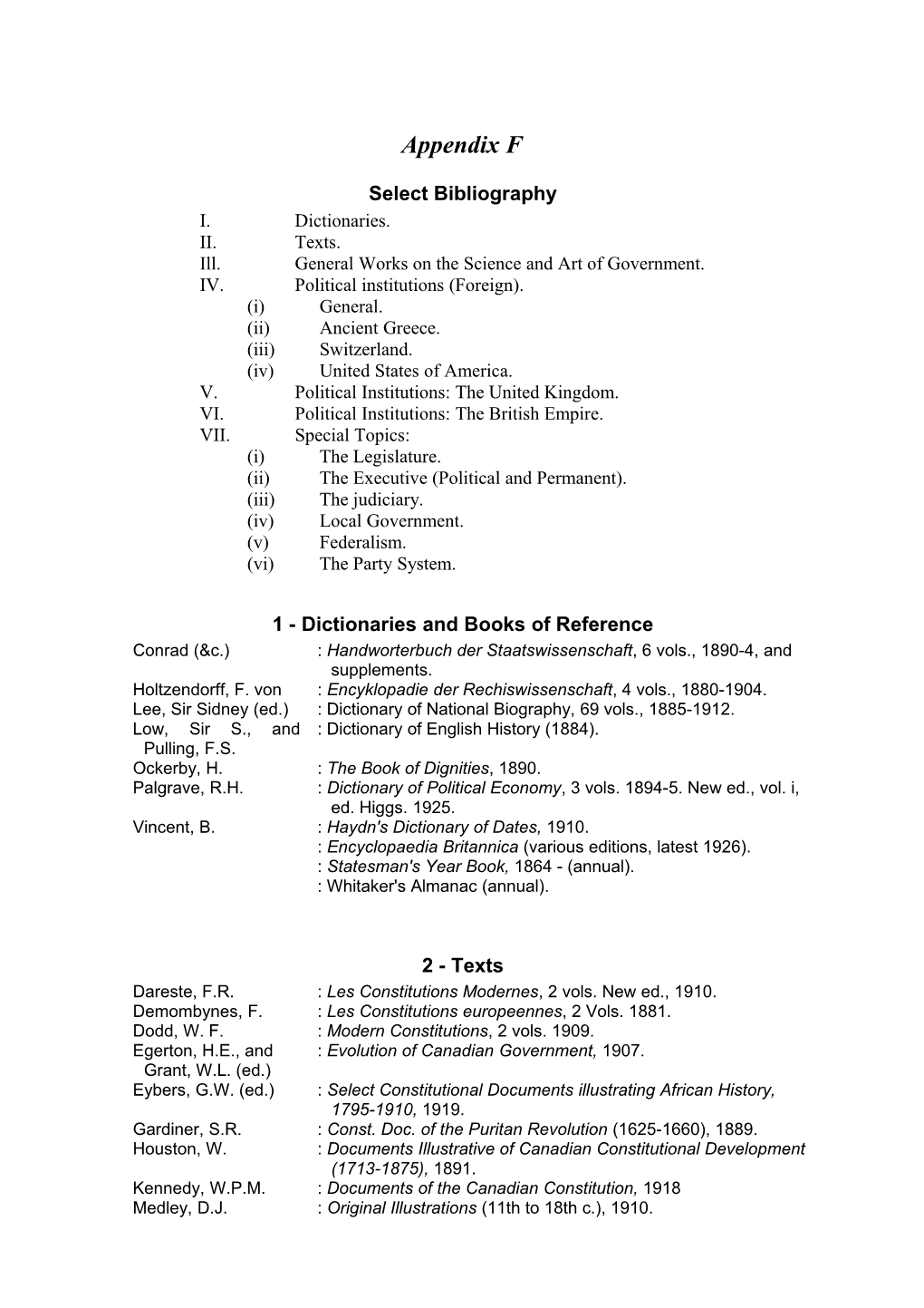 3 - General Works on the Science and Art of Government