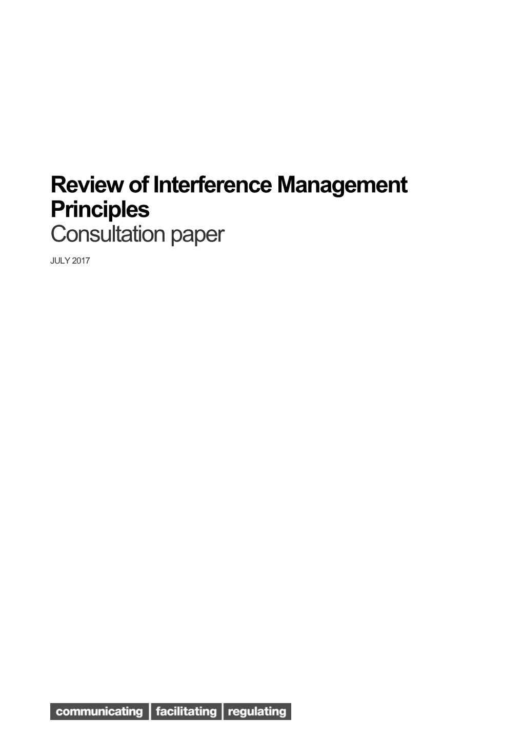 Review of Interference Management Principles