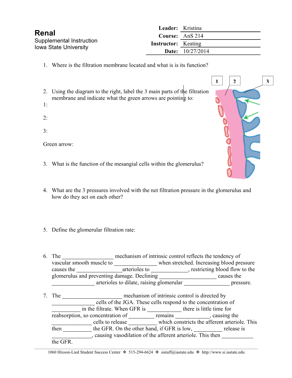 Where Is the Filtration Membrane Located and What Is Is Its Function?