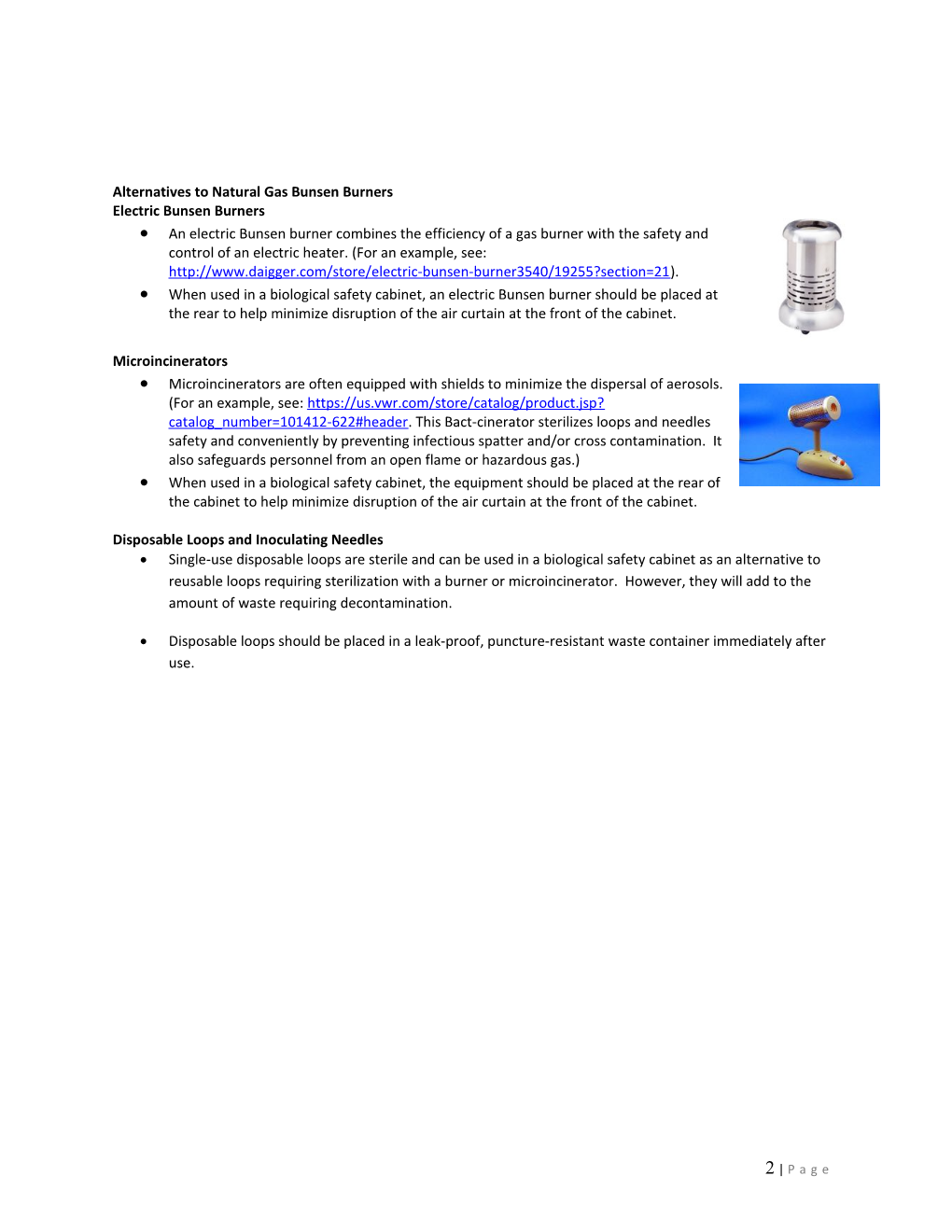 Safe Bunsen Burner Use General Guidelines