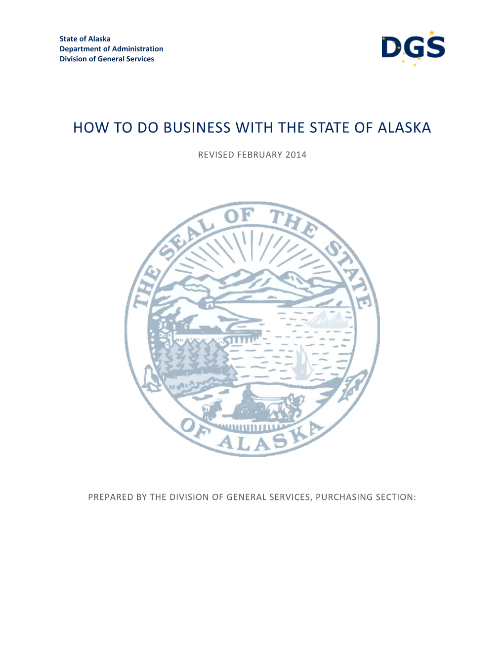 How to Do Business with the State of Alaska