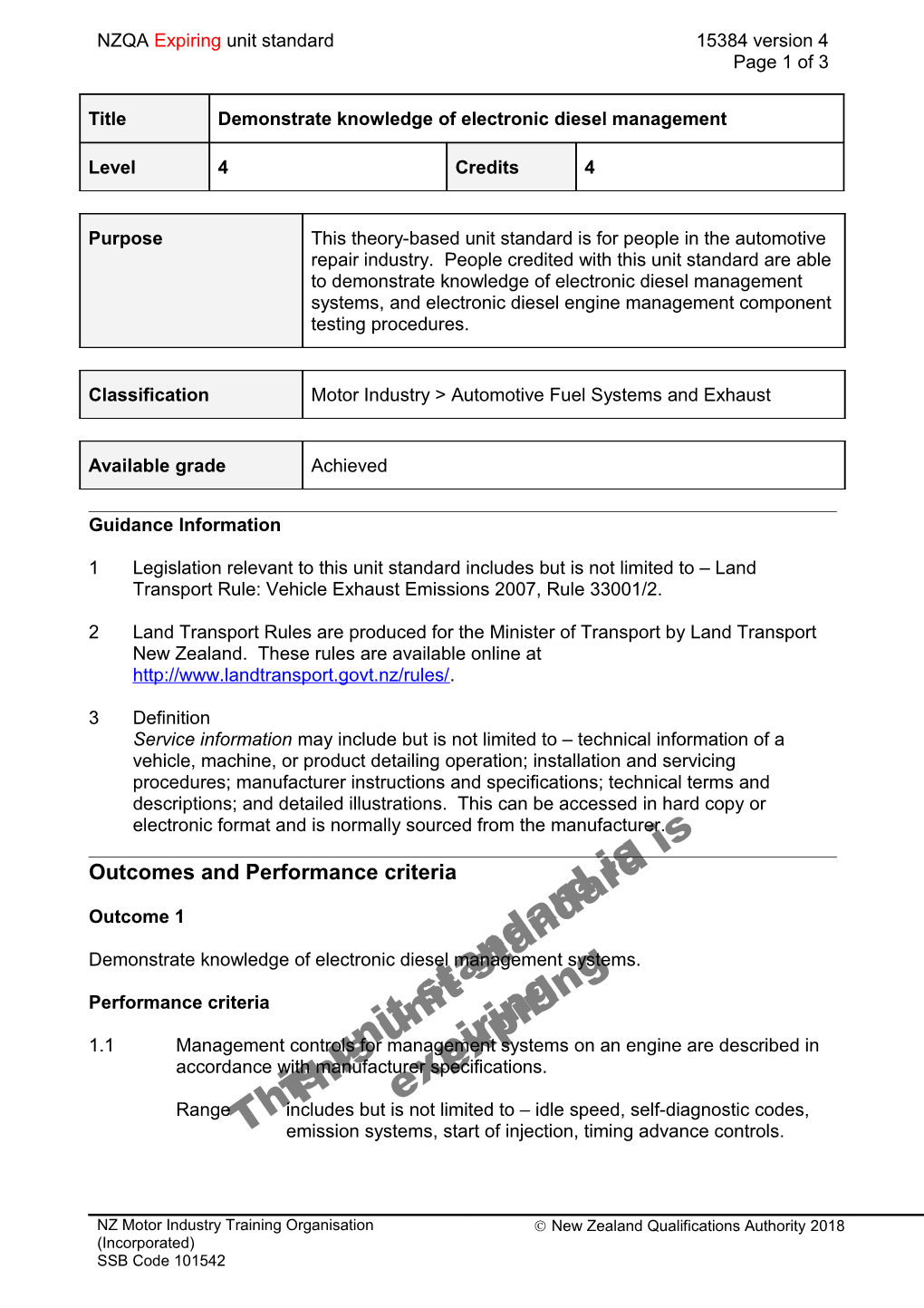 15384 Demonstrate Knowledge of Electronic Diesel Management