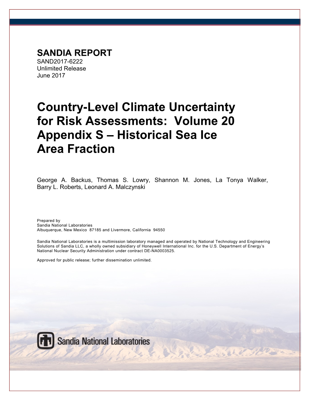 Country-Level Climate Uncertainty